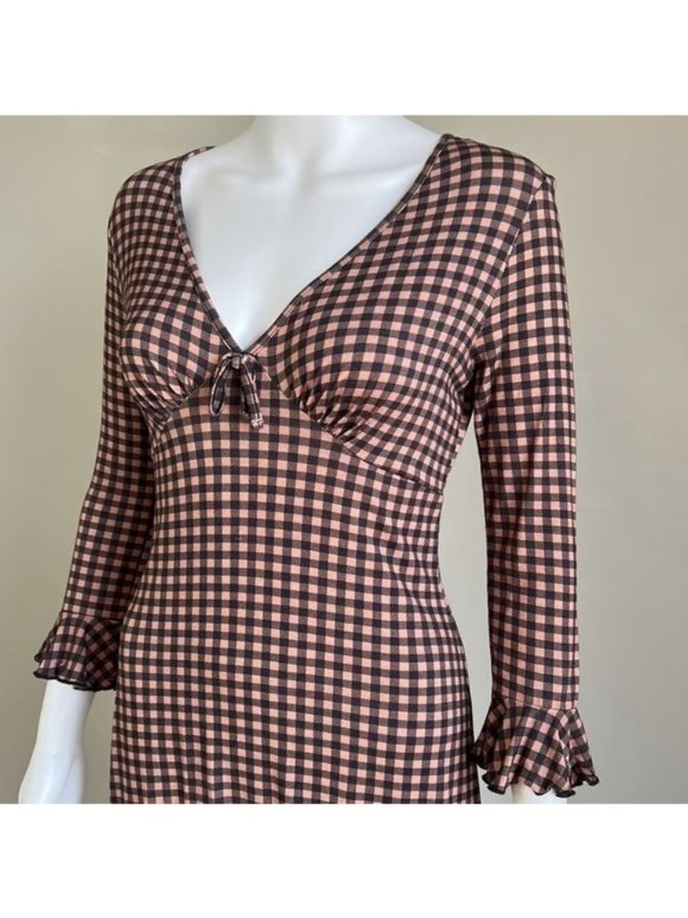 UO Grace Ruffle Mini Dress - S - Picture 5 of 8